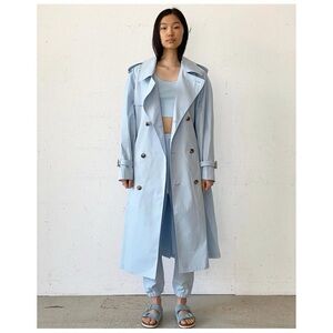 wardrobe.nyc blue trench coat